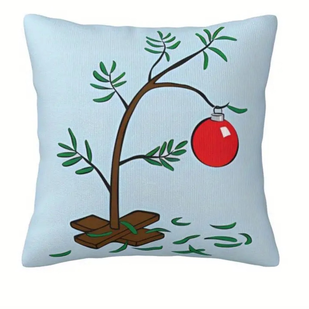 Charlie Brown Christmas Tree Pillow Cover, NWT